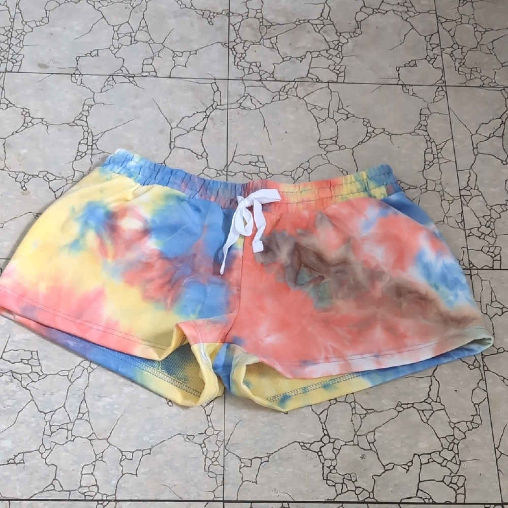 Belle Tweed Tie-Dye Shorts